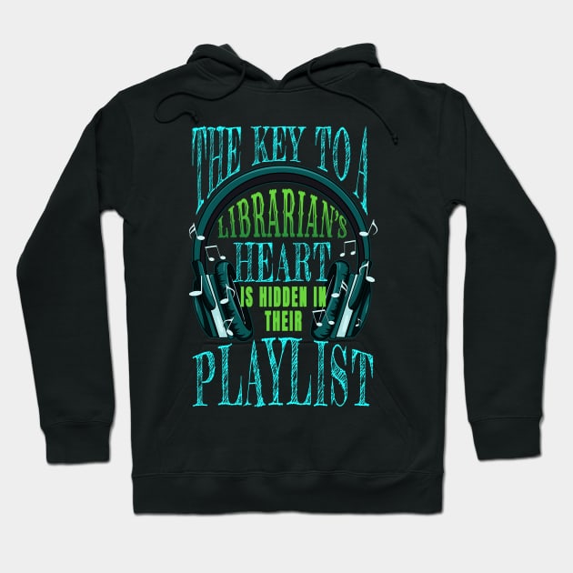 Librarian Heart Music Hoodie by jeric020290